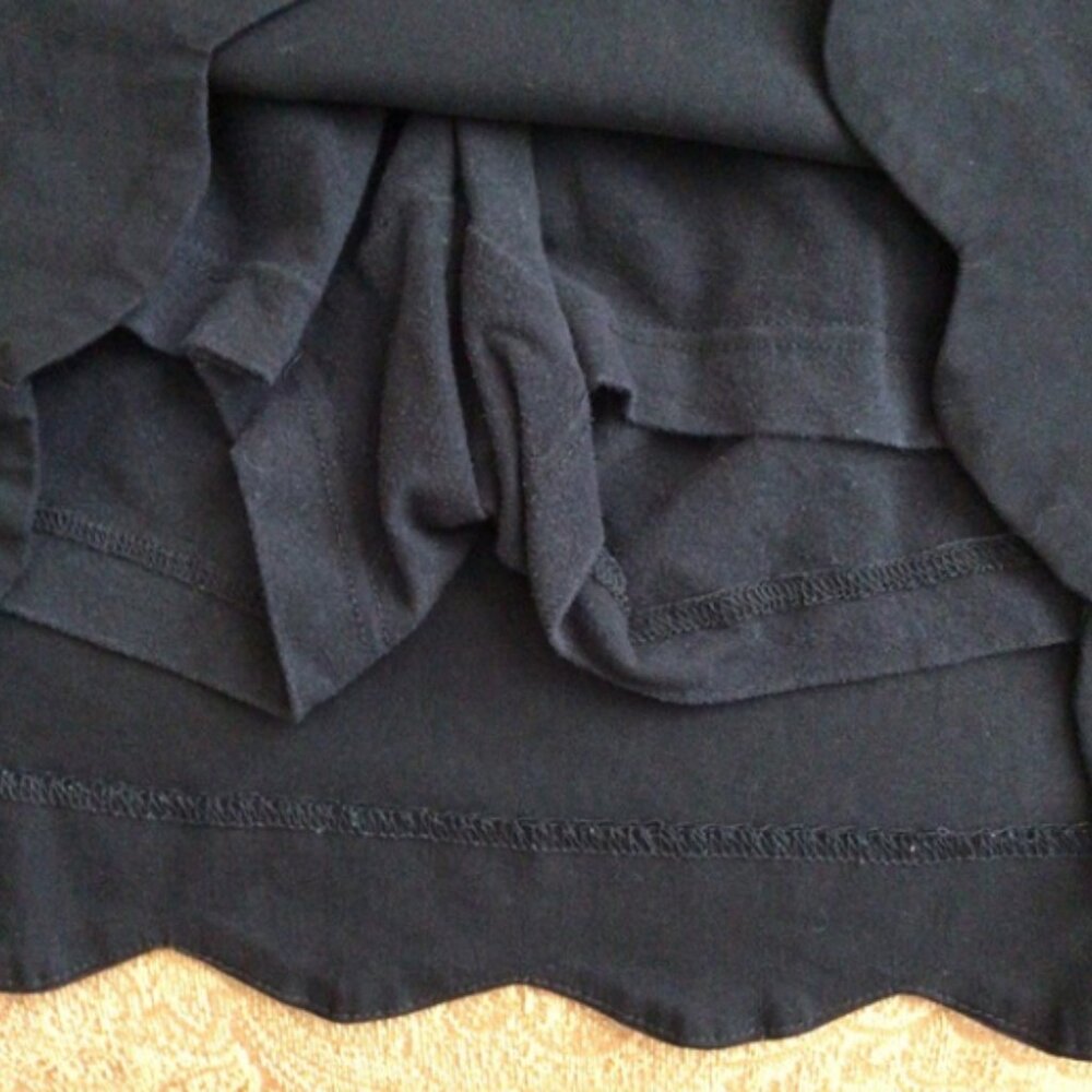 Counterparts, Black Scalloped Skorts, Size 10 - Picture 6 of 8